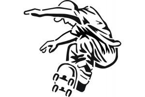 Stencil Schablone  Skater